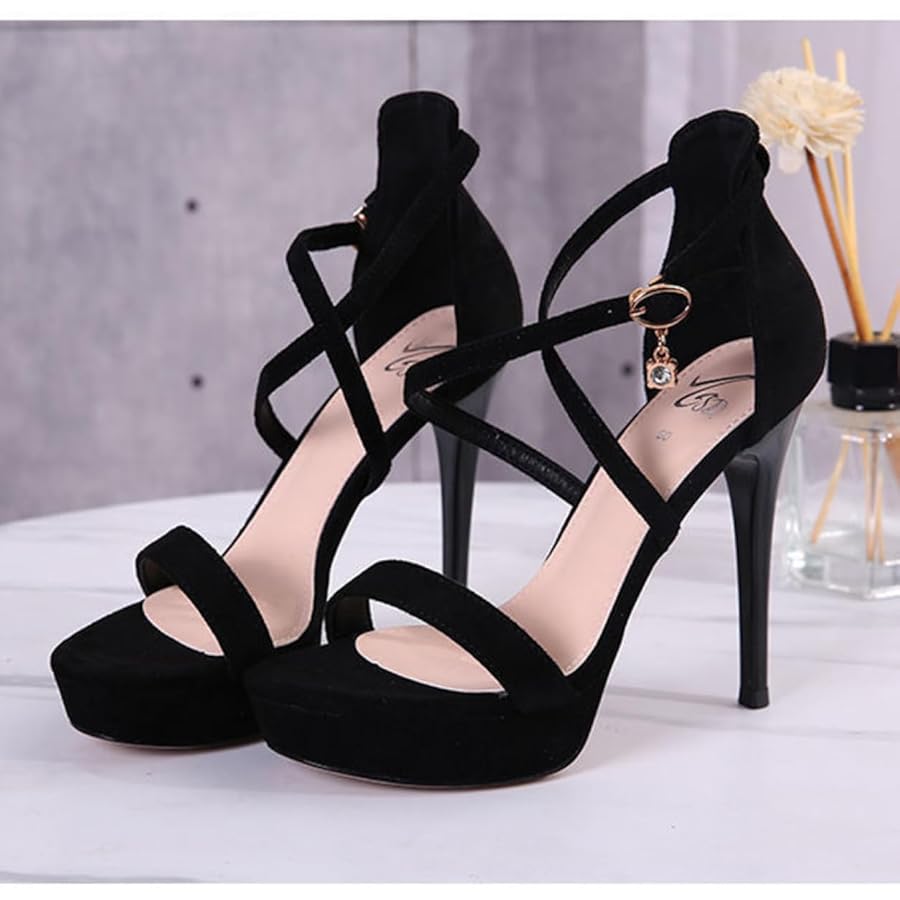 PENNYBLACK ハイヒールサンダル バックルハイヒールサンダル - ブラック | ZARA Japan / 日本